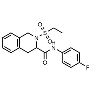 2-(Ethylsulfonyl)-N-(4-fluorophenyl)-1,2,3,4-tetrahydroisoquinoline-3-carboxamide|CS-1351372