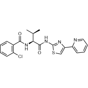 (S)-2-Chloro-N-(3-methyl-1-oxo-1-((4-(pyridin-2-yl)thiazol-2-yl)amino)butan-2-yl)benzamide|CS-1351374