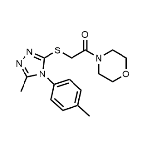 2-((5-Methyl-4-(p-tolyl)-4H-1,2,4-triazol-3-yl)thio)-1-morpholinoethan-1-one|CS-1351413