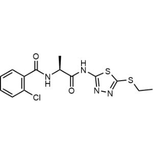 (S)-2-Chloro-N-(1-((5-(ethylthio)-1,3,4-thiadiazol-2-yl)amino)-1-oxopropan-2-yl)benzamide|CS-1351432