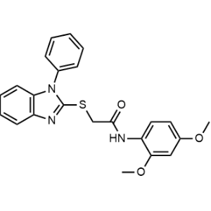 N-(2,4-Dimethoxyphenyl)-2-((1-phenyl-1H-benzo[d]imidazol-2-yl)thio)acetamide|CS-1351458