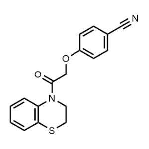 4-(2-(2,3-Dihydro-4H-benzo[b][1,4]thiazin-4-yl)-2-oxoethoxy)benzonitrile|CS-1351464
