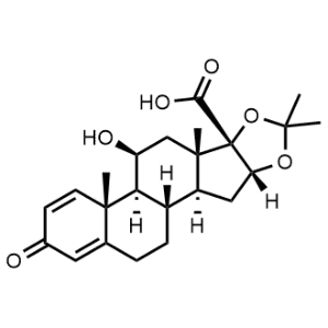 (6aR,6bS,7S,8aS,8bS,11aR,12aS,12bS)-7-Hydroxy-6a,8a,10,10-tetramethyl-4-oxo-1,2,4,6a,6b,7,8,8a,11a,12,12a,12b-dodecahydro-8bH-naphtho[2',1':4,5]indeno[1,2-d][1,3]dioxole-8b-carboxylic acid Desonide impurity|CS-1351485