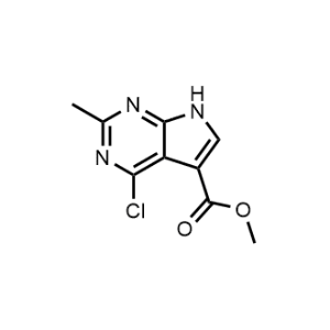 Methyl 4-chloro-2-methyl-7H-pyrrolo[2,3-d]pyrimidine-5-carboxylate|CS-1351573