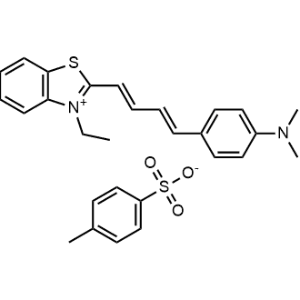 2-(4-(4-(Dimethylamino)phenyl)buta-1,3-dien-1-yl)-3-ethylbenzo[d]thiazol-3-ium 4- methylbenzenesulfonate|CS-1351638