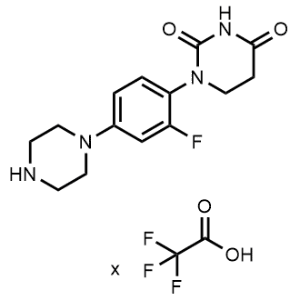 1-(2-Fluoro-4-(piperazin-1-yl)phenyl)dihydropyrimidine-2,4(1H,3H)-dione 2,2,2-trifluoroacetate TFA|CS-1351652