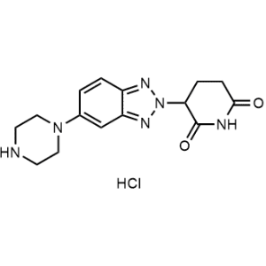 3-(5-(Piperazin-1-yl)-2H-benzo[d][1,2,3]triazol-2-yl)piperidine-2,6-dione hydrochloride|CS-1351674