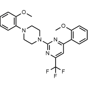4-(2-Methoxyphenyl)-2-(4-(2-methoxyphenyl)piperazin-1-yl)-6-(trifluoromethyl)pyrimidine|CS-1351734