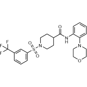 N-(2-Morpholinophenyl)-1-((3-(trifluoromethyl)phenyl)sulfonyl)piperidine-4-carboxamide|CS-1351749