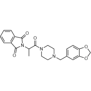 2-(1-(4-(Benzo[d][1,3]dioxol-5-ylmethyl)piperazin-1-yl)-1-oxopropan-2-yl)isoindoline-1,3-dione|CS-1351756