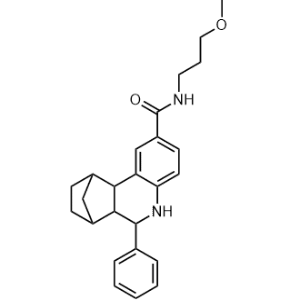 N-(3-Methoxypropyl)-6-phenyl-5,6,6a,7,8,9,10,10a-octahydro-7,10-methanophenanthridine-2-carboxamide|CS-1351771