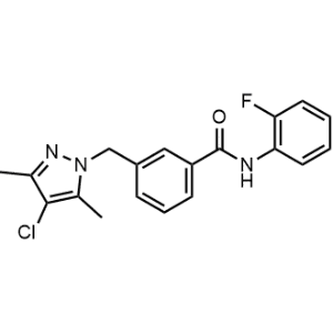 3-((4-Chloro-3,5-dimethyl-1H-pyrazol-1-yl)methyl)-N-(2-fluorophenyl)benzamide|CS-1351776