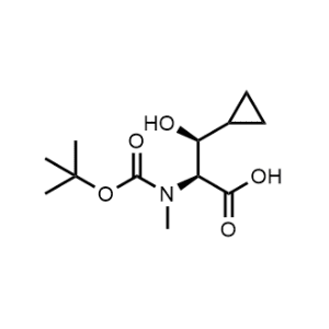 (2S,3S)-2-((tert-Butoxycarbonyl)(methyl)amino)-3-cyclopropyl-3-hydroxypropanoic acid|CS-1351837