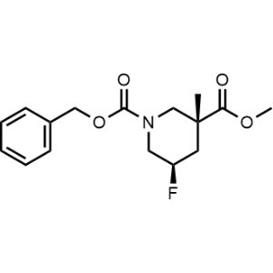 rel-1-Benzyl 3-methyl (3R,5R)-5-fluoro-3-methylpiperidine-1,3-dicarboxylate|CS-1351871