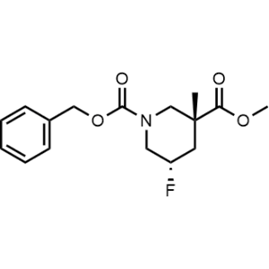 rel-1-Benzyl 3-methyl (3R,5S)-5-fluoro-3-methylpiperidine-1,3-dicarboxylate|CS-1351872