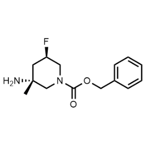 rel-Benzyl (3R,5R)-3-amino-5-fluoro-3-methylpiperidine-1-carboxylate|CS-1351873