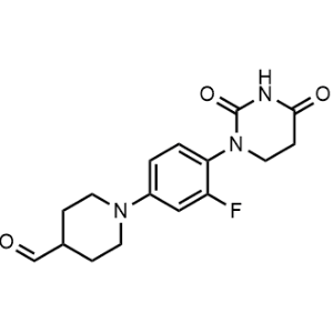 1-(4-(2,4-Dioxotetrahydropyrimidin-1(2H)-yl)-3-fluorophenyl)piperidine-4-carbaldehyde|CS-1351893
