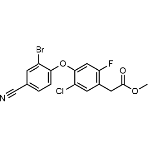 Methyl 2-(4-(2-bromo-4-cyanophenoxy)-5-chloro-2-fluorophenyl)acetate|CS-1351971