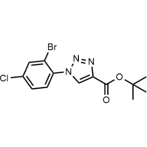 tert-Butyl 1-(2-bromo-4-chlorophenyl)-1H-1,2,3-triazole-4-carboxylate|CS-1351984