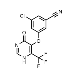 3-Chloro-5-((4-oxo-6-(trifluoromethyl)-1,4-dihydropyrimidin-5-yl)oxy)benzonitrile|CS-1352008