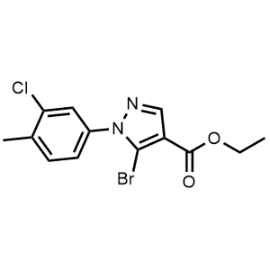 Ethyl 5-bromo-1-(3-chloro-4-methylphenyl)-1H-pyrazole-4-carboxylate|CS-1352028