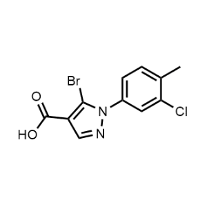 5-Bromo-1-(3-chloro-4-methylphenyl)-1H-pyrazole-4-carboxylic acid|CS-1352030