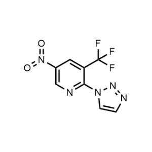 5-Nitro-2-(1H-1,2,3-triazol-1-yl)-3-(trifluoromethyl)pyridine|CS-1352049
