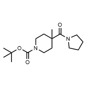tert-Butyl 4-methyl-4-(pyrrolidine-1-carbonyl)piperidine-1-carboxylate|CS-1352113