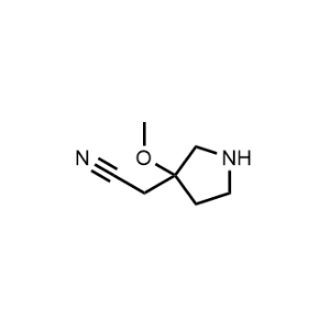 2-(3-Methoxypyrrolidin-3-yl)acetonitrile|CS-1352830