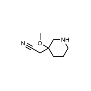 2-(3-Methoxypiperidin-3-yl)acetonitrile|CS-1352836