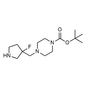 Tert-butyl 4-[(3-fluoropyrrolidin-3-yl)methyl]piperazine-1-carboxylate|CS-1352923
