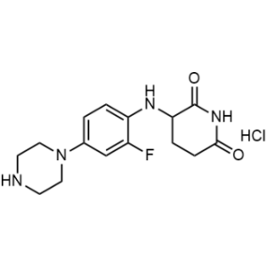 3-(2-Fluoro-4-piperazin-1-yl-anilino)piperidine-2,6-dione hydrochloride|CS-1352934