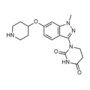 1-[1-Methyl-6-(4-piperidyloxy)indazol-3-yl]hexahydropyrimidine-2,4-dione|CS-1352978