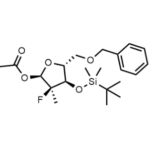 [(2R,3R,4R,5R)-5-(Benzyloxymethyl)-4-[tert-butyl(dimethyl)silyl]oxy-3-fluoro-3-methyl-tetrahydrofuran-2-yl] acetate|CS-1352987