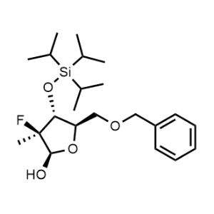(2R,3S,4R,5R)-5-(Benzyloxymethyl)-3-fluoro-3-methyl-4-triisopropylsilyloxy-tetrahydrofuran-2-ol|CS-1352998