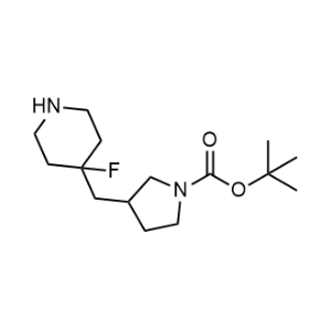 Tert-butyl 3-[(4-fluoropiperidin-4-yl)methyl]pyrrolidine-1-carboxylate|CS-1352999
