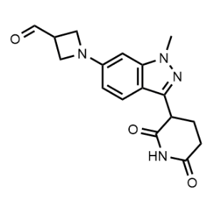 1-[3-(2,6-Dioxopiperidin-3-yl)-1-methyl-1H-indazol-6-yl]azetidine-3-carbaldehyde|CS-1353025