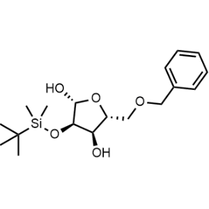 (2R,3R,4R,5R)-5-(Benzyloxymethyl)-3-[tert-butyl(dimethyl)silyl]oxy-tetrahydrofuran-2,4-diol|CS-1353037