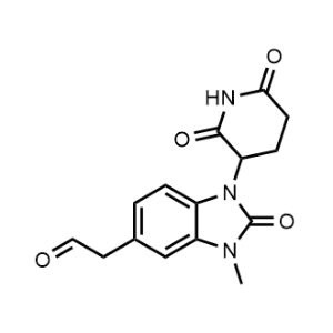 2-[1-(2,6-Dioxo-3-piperidyl)-3-methyl-2-oxo-benzimidazol-5-yl]acetaldehyde|CS-1353055