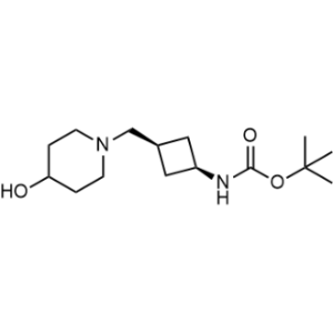 Tert-butyl N-[cis-3-[(4-hydroxypiperidin-1-yl)methyl]cyclobutyl]carbamate|CS-1353068