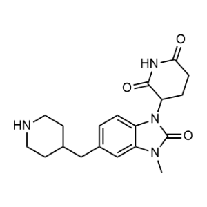 3-[3-Methyl-2-oxo-5-(4-piperidylmethyl)benzimidazol-1-yl]piperidine-2,6-dione|CS-1353090