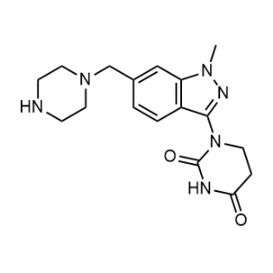 1-[1-Methyl-6-(piperazin-1-ylmethyl)indazol-3-yl]hexahydropyrimidine-2,4-dione|CS-1353098