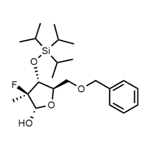 (2S,3S,4R,5R)-5-(Benzyloxymethyl)-3-fluoro-3-methyl-4-triisopropylsilyloxy-tetrahydrofuran-2-ol|CS-1353103