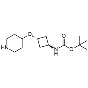 Trans-tert-butyl N-[3-(4-piperidyloxy)cyclobutyl]carbamate|CS-1353106