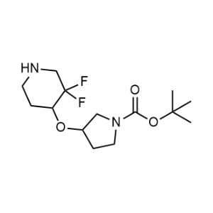 Tert-butyl 3-[(3,3-difluoropiperidin-4-yl)oxy]pyrrolidine-1-carboxylate|CS-1353110