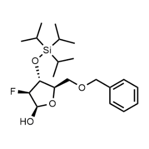 (2R,3S,4R,5R)-5-(Benzyloxymethyl)-3-fluoro-4-triisopropylsilyloxy-tetrahydrofuran-2-ol|CS-1353136