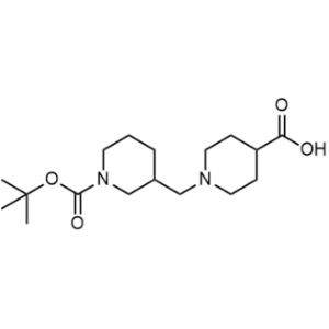 1-[(1-Tert-butoxycarbonyl-3-piperidyl)methyl]piperidine-4-carboxylic acid|CS-1353176