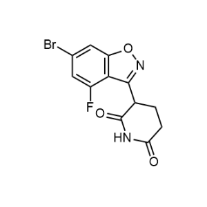 3-(6-Bromo-4-fluoro-1,2-benzoxazol-3-yl)piperidine-2,6-dione|CS-1353179