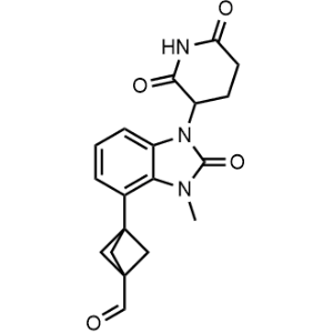 3-[1-(2,6-Dioxo-3-piperidyl)-3-methyl-2-oxo-benzimidazol-4-yl]bicyclo[1.1.1]pentane-1-carbaldehyde|CS-1353187