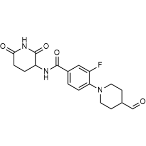 N-(2,6-Dioxo-3-piperidyl)-3-fluoro-4-(4-formyl-1-piperidyl)benzamide|CS-1353191